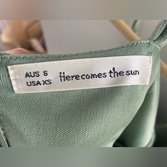 Hello Molly Rooftop Martinis For Two Knit Midi Dress in Sage - Picture 6 of 6